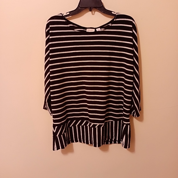 Chico's Striped top size 3 striped - Picture 8 of 9